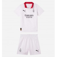 Dětský fotbalový dres AC Milan 2024-25 Venkovní Krátký Rukáv (+ trenýrky)